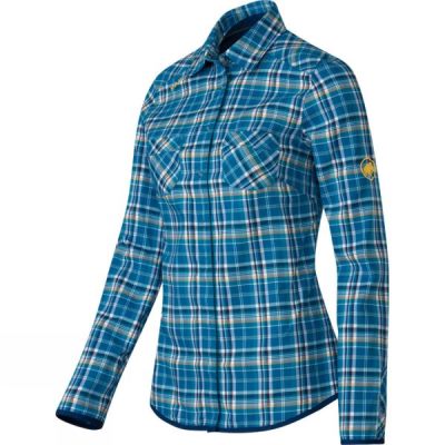 Camisa Mammut Ascona Manga Larga Mujer - Azules - Chile SLC143209